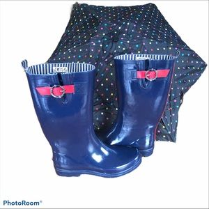 nautica women's windsail rain booties